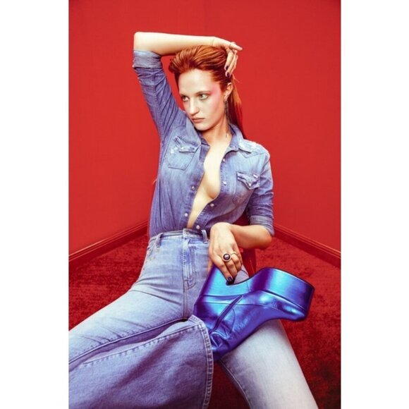 💕MOTHER SUPERIOR💕 MOTHER x BOWIE The Super Cruiser ~ The Jean Genie 30 NWT - Picture 10 of 17